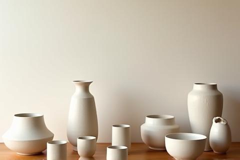 ワークショップで制作された完成品が並べられたテーブル